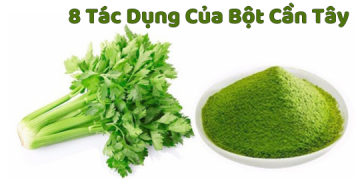 8 tác dụng của bột cần tây và lưu ý sử dụng